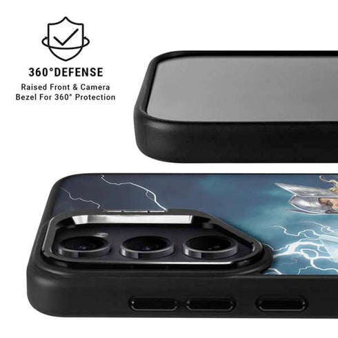 Marvel Thor Thor and Mjolnir Galaxy S24 FE Kickstand Case